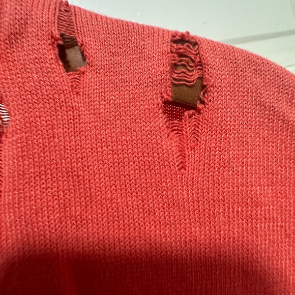 Coral Free People We The Free Warrior Sleeveless Women's Top Size Medium - Picture 6 of 6